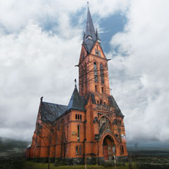 Die Evangelische, sog. „Rote“ Friedenskirche 